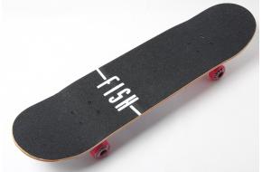 Скейт деревянный от Fish Skateboard скейтборд Девочка Канадский клен-фото