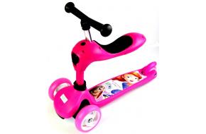 Трехколесный самокат-трансформер 2 в 1. Scale Sports. Disney. Pink-фото